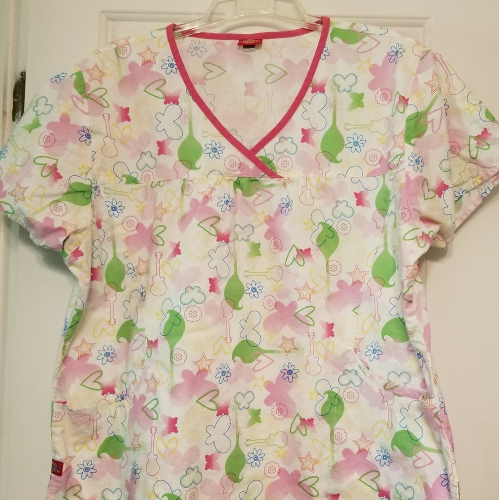 Dickies Scrubs Mock Wrap Top - XL